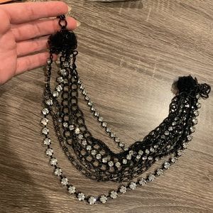 Betsey Johnson Black Statement Necklace